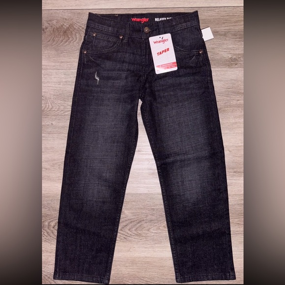 Wrangler Other - Wrangler Boy’s Black Tapered Jeans